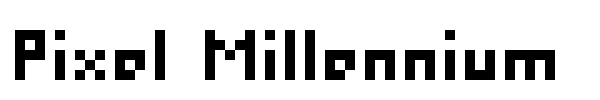 Pixel Millennium font preview